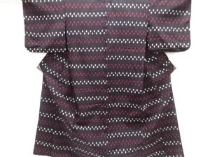 アンティーク　木綿本場久留米絣枡模様単衣着物